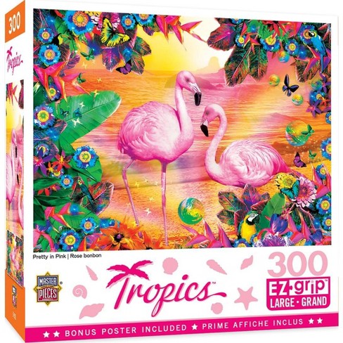 Masterpieces Inc Pretty In Pink 300 Piece Large Ez Grip ...