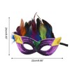 Unique Bargains Sequined Feathers Party Mask 1 Pc - 2 of 4
