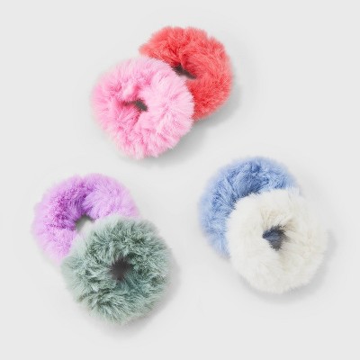 Girls' 6pk Faux Fur Hair Twisters - art class™