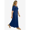 Jessica London Women's Plus Size Square Neck Maxi Dress - 4 of 4