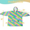 Catalonia Oversized Wearable Blanket Hoodie Sweatshirt for Kid Girl Boy,  Fleece Cozy Hooded Pullover for 7-16 yr Teen Youth Kid, Christmas Gift Idea - 4 of 4