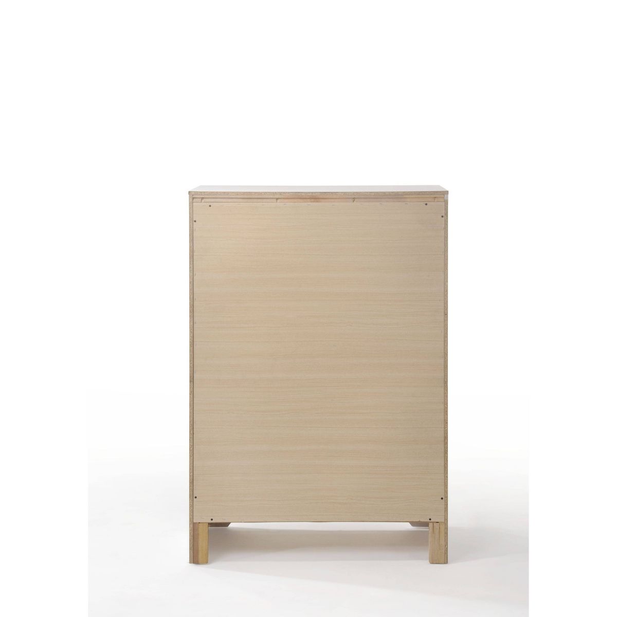Acme Furniture 34" Naima Chest White: 5-Drawer Wood Vertical Dresser, Metal Glides, No Assembly Required - thumbnail 4