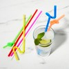 Okuna Outpost 300 Pack Long Bendy Drinking Straws, Disposable Flexible Straw  For Milkshakes, 4 Colors, 17 In : Target