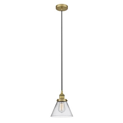 Cone - 1 Light Mini Pendant In Industrial Style-9.75 Inches Tall and 7.75 Inches Wide