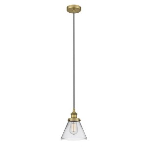 Cone - 1 Light Mini Pendant In Industrial Style-9.75 Inches Tall and 7.75 Inches Wide - 1 of 1
