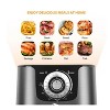 Uten 5.8 Quart Air Fryer, 1700W 8-in-1 Oilless Air Fryer with Non-Stick Basket, Black - 2 of 4
