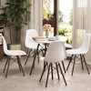 Resenkos Kitchen Table and Chairs Sets,Dining Table Set,5 Pieces Dining Table Set With Solid Wood Leg-Beige - 2 of 4