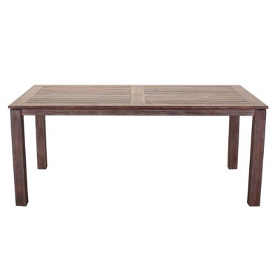 Bridgeport 71"x39" Rectangle Patio Dining Table - Taupe - Courtyard Casual