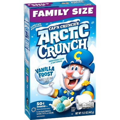 Cap'n Crunch Arctic Crunch Vanilla Frost Breakfast Cereal - 15.5oz