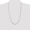 Black Bow Jewelry 2.5mm, Sterling Silver Diamond Cut Solid Rope Chain Necklace - 2 of 4