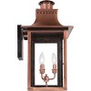 Chalmers 1-Light Aged Copper Outdoor Wall Lantern - 2 of 4