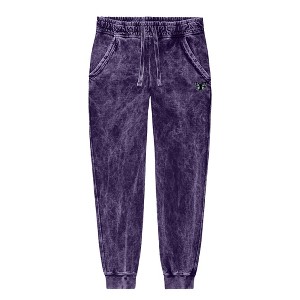Dalix Butterfly Embroidered Washed Jogger Pant Soft Fleece Relaxed Fit Lounge Womens - 1 of 4