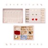 Unique Bargains 2 Layer Women Plush Velvet Jewelry Organizer Case with Removable Drawer - 4 of 4
