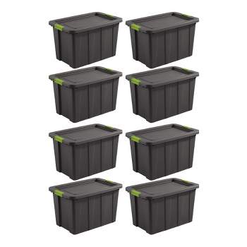 Sterilite Tuff1 Latching 30 Gal Plastic Storage Tote Container and Lid