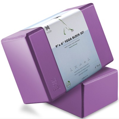 Node Fitness Yoga Block (Set of 2) - 4" Thick Brick