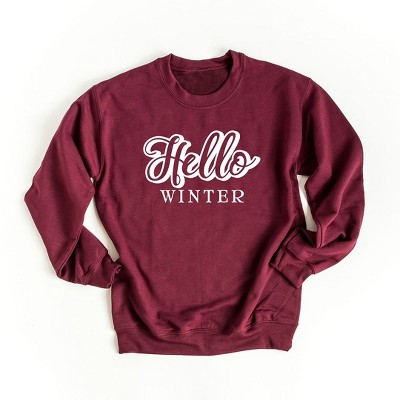 Simply Sage Market Women's Graphic Sweatshirt Retro Hello Winter