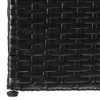 vidaXL Outdoor Storage Box Black PE Rattan, Powder-Coated Steel - 4 of 4