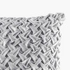 SEVOBAL Bed Pillows Luxury Velvet Square Decor Pillow Set with Goose Feather Insert for Bedroom, Living Room Rest, Sleep, Silver, 17.32"*17.32"*3.94" - 3 of 4