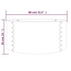 vidaXL Garden Planter Powder-coated Steel 31.5"x31.5"x14.2" Anthracite - 4 of 4