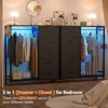 Aheaplus 45''W Rollway Dresser with Charge Station and LED Light, Chest With Drawers for Kids Room - 4 of 4