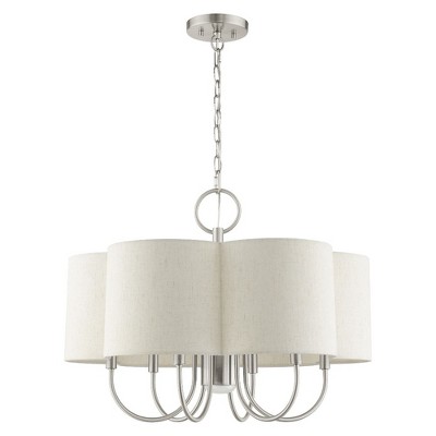 Livex Lighting Solstice 7 - Light Chandelier in  Brushed Nickel