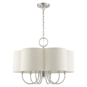 Livex Lighting Solstice 7 - Light Chandelier in  Brushed Nickel - 1 of 2