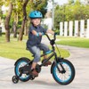 Infans 14" Kids Bike w/Adjustable Saddle Handlebar Removable Training Wheels Handbrake - 4 of 4