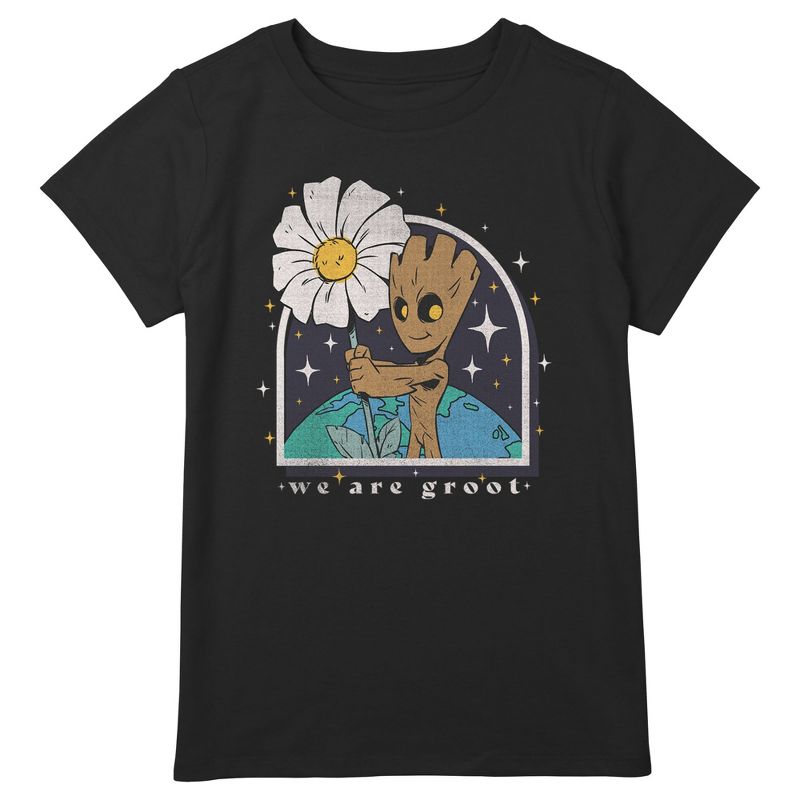 Girl's Guardians of the Galaxy We Are Groot T-Shirt, 1 of 4