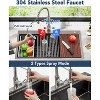 24" x 18" x 9" Drop-In Stainless Steel Single Bowl Kitchen Sink | Modern Top Mount Workstation Sink with Pull-Down Faucet & Accessories - 3 of 4