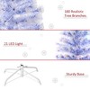 Whisen 5FT Prelit Artificial Christmas Tree with Realistic Branches, LED Lights, Fiber Optics and 180 Tips - Antique Blue - 3 of 4