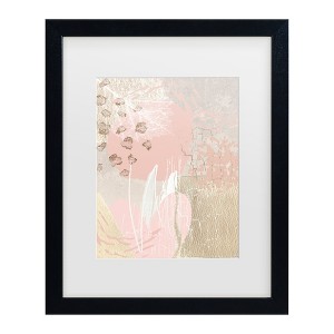 Trademark Fine Art - Sally Ann Moss Morning Pink 3 Matted Framed Art - 1 of 4