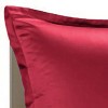 Brielle Home 100% Premium 300 TC Modal Bedding Collection Sateen Duvet Cover Set Red - 3 of 4