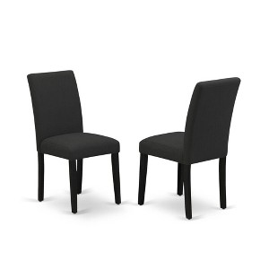 East West Furniture,Set of 2 - Modern Chairs- Wooden Chair Includes Wooden Structure - 1 of 4