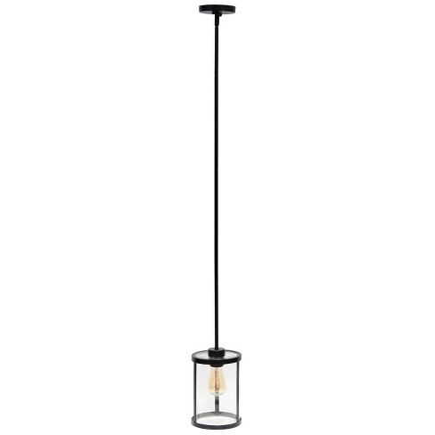 Industrial Metal Pendant discount Light Fixture,1 Light Cylindrical Hanging Lighting Lamp