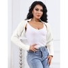 Clearlove Womens Long Cardigan Lightweight Sweater Open Front Long Sleeve Outfits Short Cardigan Coat - 2 of 4