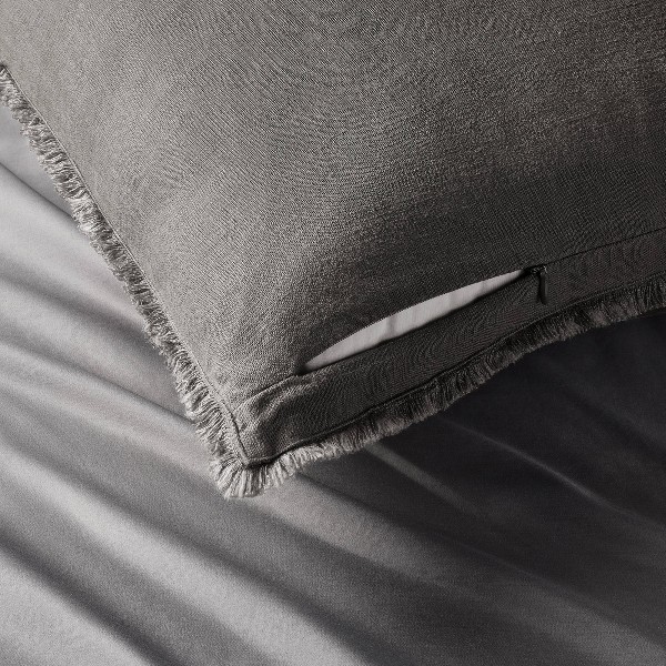 Almohada Decorativa King Euro de Mezcla de Lino Pesado - Casaluna™ 3