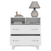 NicBex Double Drawer Dresser for Bedroom,Modern Style Drawers with Metal Handle,Dressers for Kids Room,Living Room,Entry and Hallway - 4 of 4