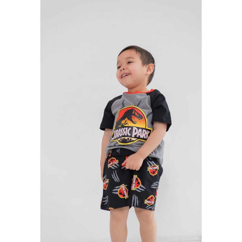 Jurassic World T-Shirt and French Terry Shorts Outfit Set Toddler to Big Kid, 2 of 9
