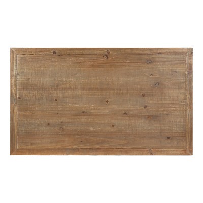 Rustic Brown and White Rectangular Wood Coffee Table