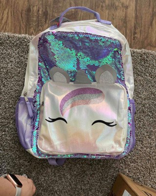 Kids' 16.8 Unicorn Pocket Backpack - Cat & Jack™ White/Purple