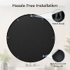 Black Round Mirror 30 Inch Bathroom Vanity Circle Mirror - Elegant Wall Mirror with Metal Frame for Living Room, Entryways - 4 of 4