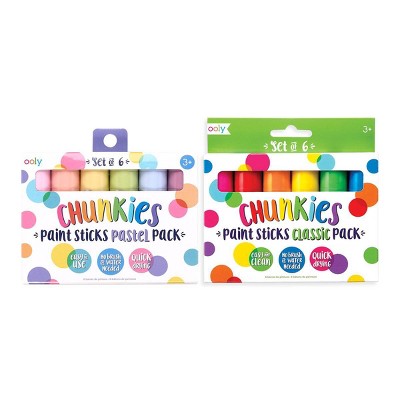 Ooly Chunkies Paint Sticks in Pastel (Set of 6) – Tickle Your Senses