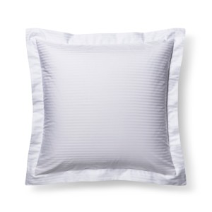 White Damask Stripe Pillow Sham (Euro) - Fieldcrest