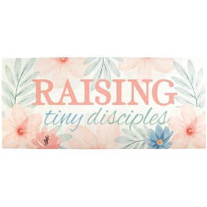 Dicksons Raising Tiny Disciples Floral Pattern Encouraging Multicolor 22 x 10 Rubber Doormat Insert with Rubber Backing - 1 of 1