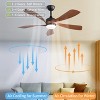Sofucor 52 Inch Ceiling Fans with Lights and Remote 6-Speed 3 CCT 3-Timer Low Profile High CFM Ceiling Fan Noiseless for Living Room Bedroom Patio - 2 of 4