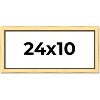 PosterPalooza | Panoramic Simple Gold Picture Frame - UV Acrylic, Foam Board Backing, Hanging Hardware - 2 of 4