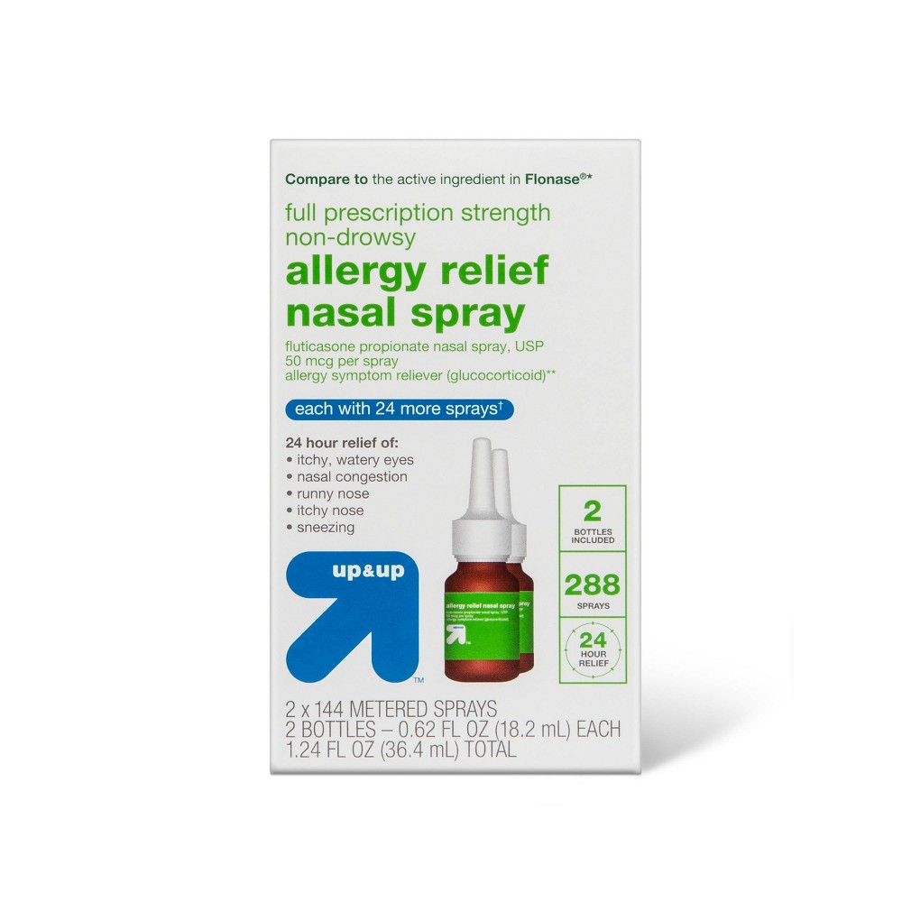 Fluticasone Propionate Allergy Relief Nasal Spray - 288 sprays/1.24 fl oz - up&#38;up&#8482;