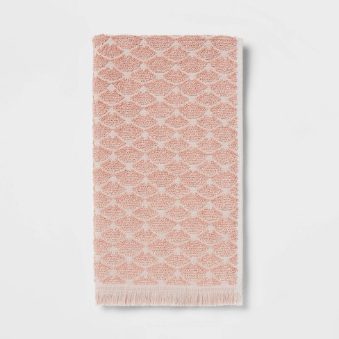 Threshold 2pk Cotton Printed Kitchen Towels Pink - Threshold