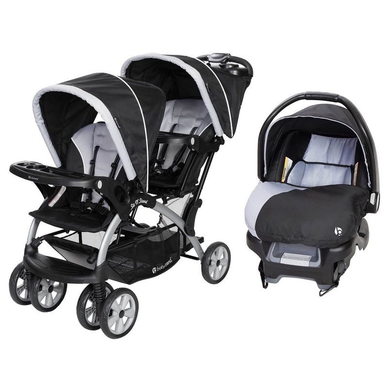 Baby Trend Sit N Stand Travel Double Baby Stroller and Car Seat Combo, 1 of 7