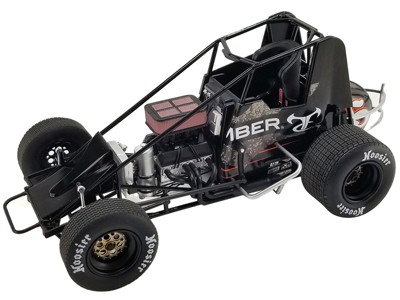 Winged Sprint Car #5 "TrueTimber Camo" CJB Motorsports "Rookie of the Year" World of Outlaws 2022 1/18 Diecast Model Car by ACME